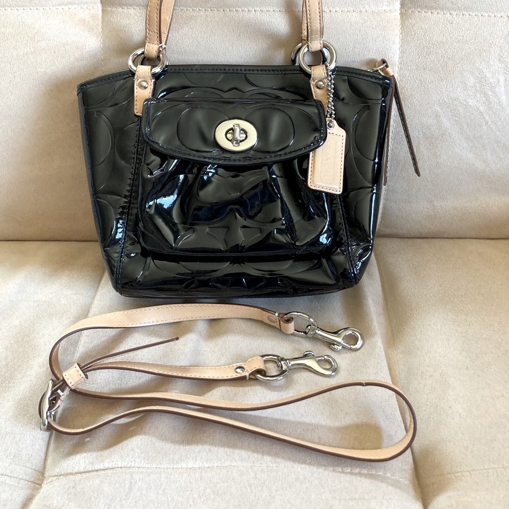 Coach Patent Leather Embossed Crossbody bag